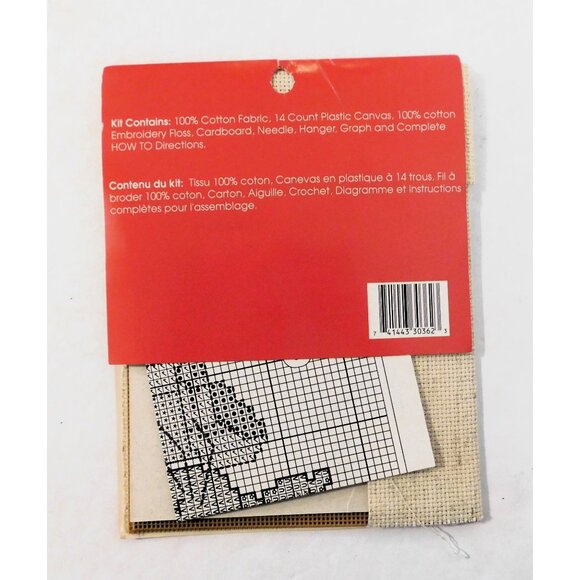 Meowy Christmas Dangler Cross Stitch Kit Embroidery Craft Set By True Colors - Picture 4 of 6